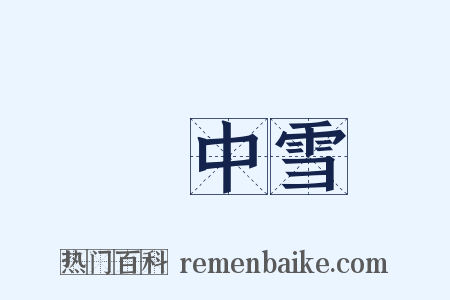 柸中雪是什么意思的图片